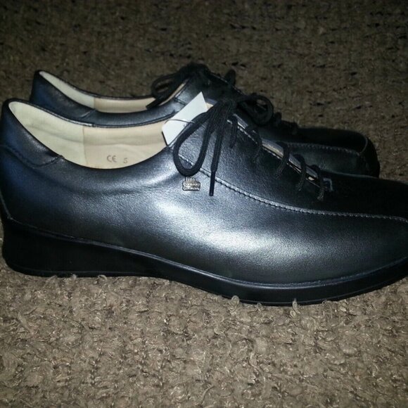 FINN COMFORT-Brisbane-Metallic Leather Oxfords-Lace-Up-Size 5UK-7.5US-NWOB - Picture 4 of 7